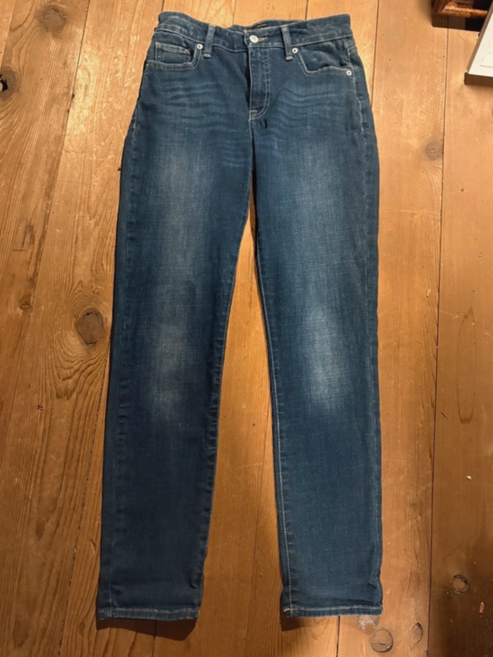 Lucky Brand Women's Slim Straight Jeans in Dark Blue Wash